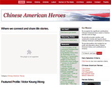 Tablet Screenshot of chineseamericanheroes.org